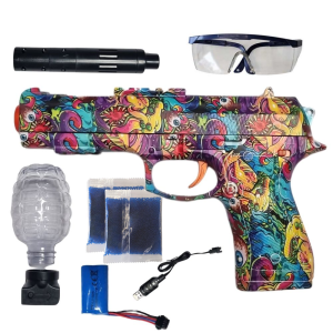 Pistola de Gel  Elétrica com Simulador de Recuo Beretta M92 + 10.000 Bolinhas de Gel Orbeez 1