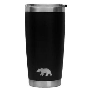 Copo Térmico Preto com Tampa Tumbler 20OZ 591ml QGK 1