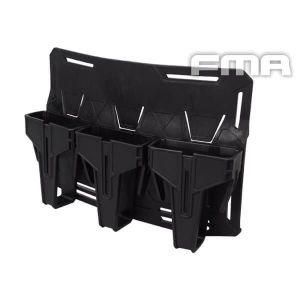 Porta Carregador de Fuzil M4 M16 5.56mm STANAG Triplo Kangaroo SMR Preto – FMA 1