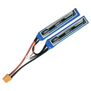 Bateria LiPO ULTRA Airsoft 7,4V/2S 2 Pack 1100mAh 20C/40C XT60 – Leão 1