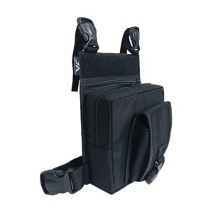 Bornal de Perna Tático com Porta Magazine Duplo Preto – JA 1