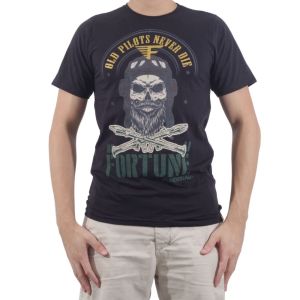 Camiseta Masculina Preta Estampada Fortune – Funcional 1