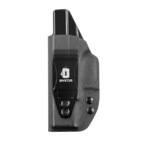 Coldre Kydex Velado Canhoto IWB Glock Compact Preto – Invictus 1
