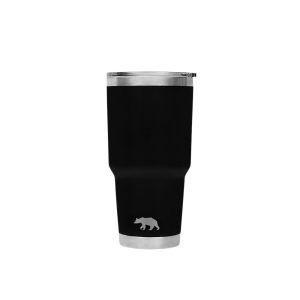 Copo Térmico Preto com Tampa Tumbler 30OZ 887 ML QGK 1