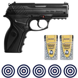 Pistola de Pressão C11 C02 6mm + 200 bolinhas + 5 alvos 1