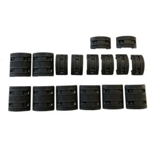 Painel para Proteção de Trilho Picatinny 22mm Preta – Evo Tactical 1