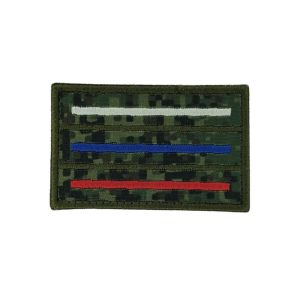 Patch Bandeira Rússia Tática Digital Flora 7,5cm x 4,5cm 1