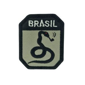 Patch Cobra Fumando Negativo 6,5cm x 8cm 1